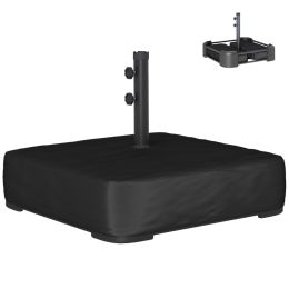 Garden Parasol Base 176 lbs Sand Filled Heavy Duty Stand for Cantilever Umbrellas and 1.9" Poles Black (Option: Black-1075x210x155 mm)