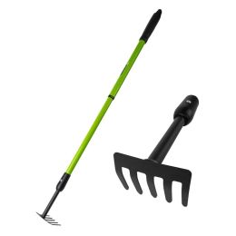 Telescopic Handle Five-tooth Rake (Option: 1pc)