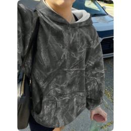 Hoodie Hot Sale Long Sleeve Jungle Maple Leaf Branches (Option: Grey-2XL)