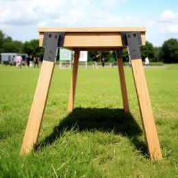 Compound Angle Platform Brackets Fit 3.5x3.5 In / 88.9x88.9 Mm Lumber 4 Pcs (Option: Black)