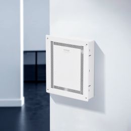 Structured Media Enclosure 17 In Recessed In-Wall TV Media Box With Cover (Option: White)