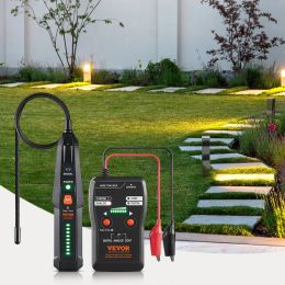 Underground Cable Locator, 6.5 FT Max. Detection Depth, Wire Tracer Break Detector Finder With Earphone, 3280 FT Max.Detection Length Cable Teste (Option: Black)