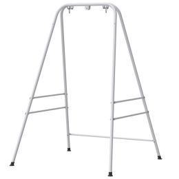 Hammock Chair Stand  Indoor and Outdoor Use with Anti-Slip Foot Pads, 2 Carabiners, White (Option: White-980x350x115 mm)