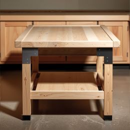 8pcs Workbench Corner Brackets Kit 6.5x6.5x6.5 In/165x165x165 Mm Angle Brackets (Option: Black)