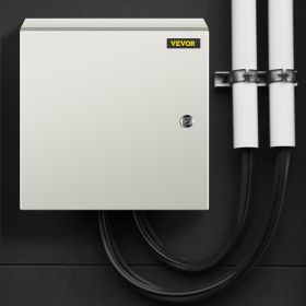 NEMA Steel Enclosure, 16 X 16 X 6'' NEMA 4X Steel Electrical Box, IP66 Waterproof & Dustproof, Outdoor/Indoor Electrical Junction Box, With Mount (Option: Grey)